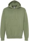 Am image of a Custom Gildan Adult Softstyle® Fleece Pullover Hooded Sweatshirt in Military Green!
