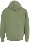 Am image of a Custom Gildan Adult Softstyle® Fleece Pullover Hooded Sweatshirt in Military Green!