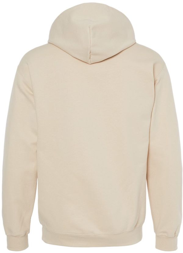 Am image of a Custom Gildan Adult Softstyle® Fleece Pullover Hooded Sweatshirt in Sand!