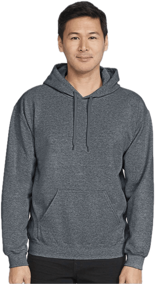 An image of a Custom Gildan Adult Softstyle® Fleece Pullover Hooded Sweatshirt!