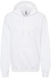 Am image of a Custom Gildan Adult Softstyle® Fleece Pullover Hooded Sweatshirt in White!