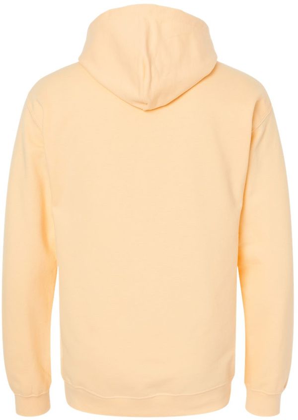 Am image of a Custom Gildan Adult Softstyle® Fleece Pullover Hooded Sweatshirt in Yellow Haze!