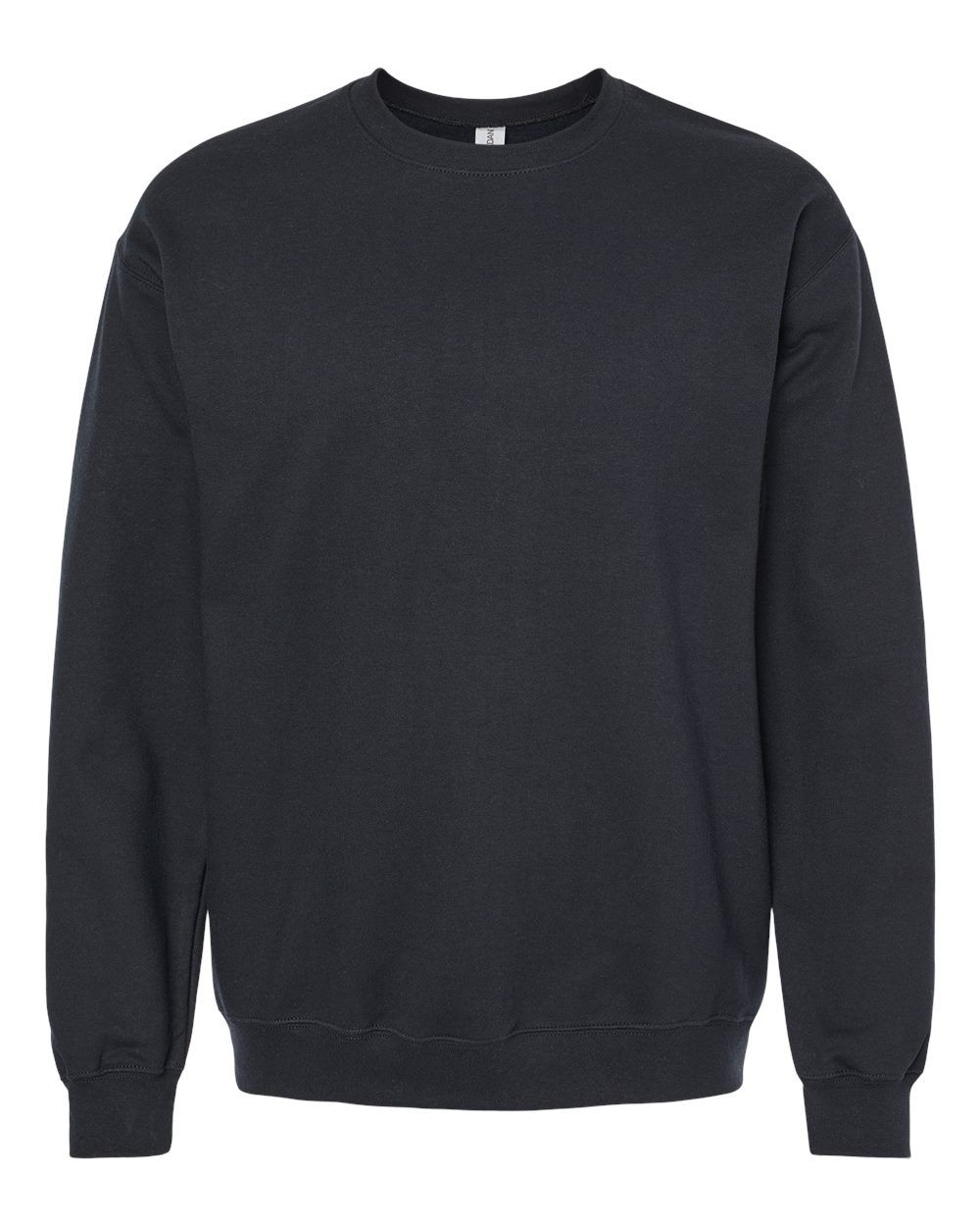 Gildan Adult Softstyle Fleece Crew Sweatshirt in Black