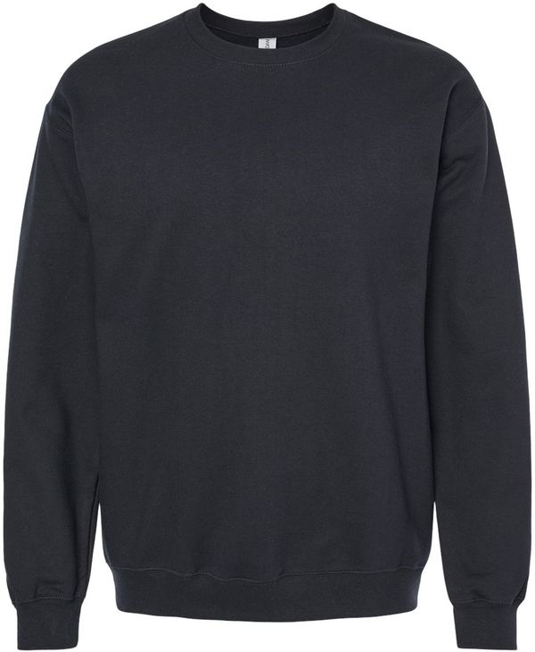 Am image of a Custom Gildan Adult Softstyle Fleece Crew Sweatshirt in Black!