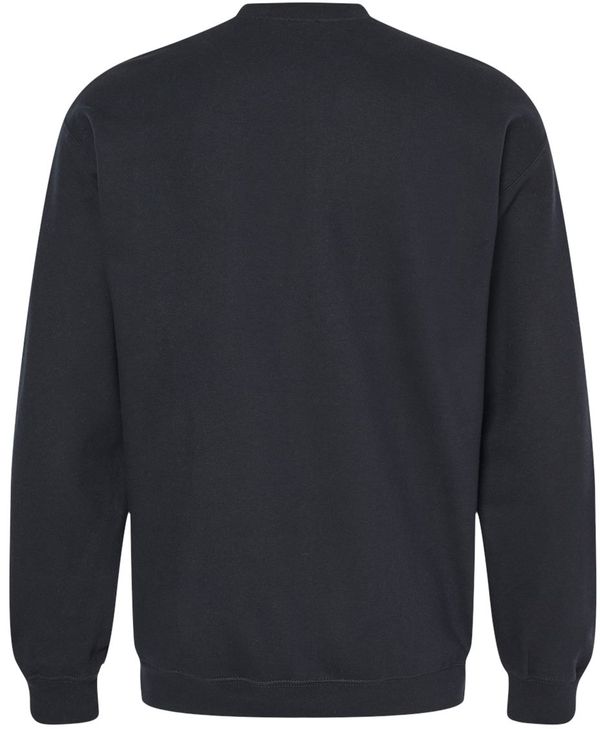 Am image of a Custom Gildan Adult Softstyle Fleece Crew Sweatshirt in Black!