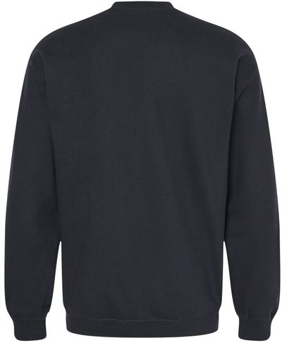 Am image of a Custom Gildan Adult Softstyle Fleece Crew Sweatshirt in Black!