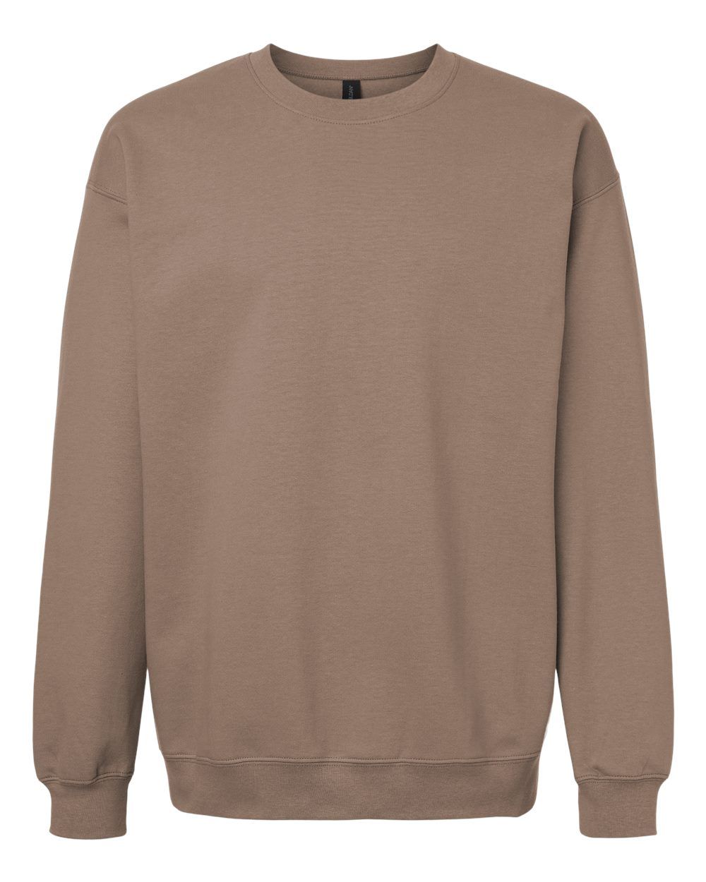 Gildan Adult Softstyle Fleece Crew Sweatshirt in Brown Savana