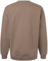 Am image of a Custom Gildan Adult Softstyle Fleece Crew Sweatshirt in Brown Savana!