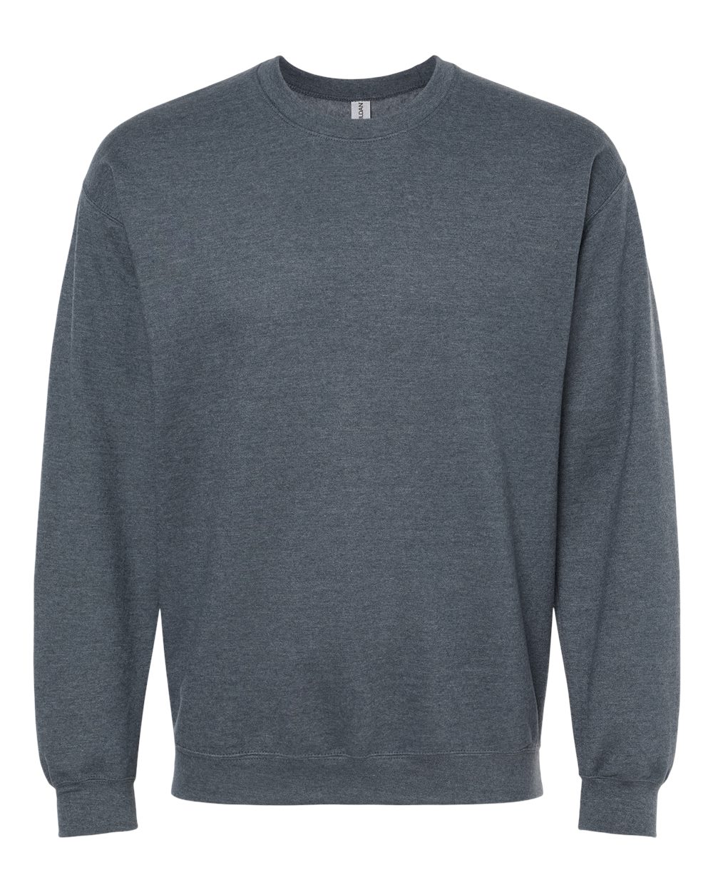 Gildan Adult Softstyle Fleece Crew Sweatshirt in Dark Heather