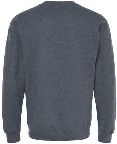Am image of a Custom Gildan Adult Softstyle Fleece Crew Sweatshirt in Dark Heather!