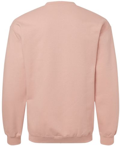 Am image of a Custom Gildan Adult Softstyle Fleece Crew Sweatshirt in Dusty Rose!