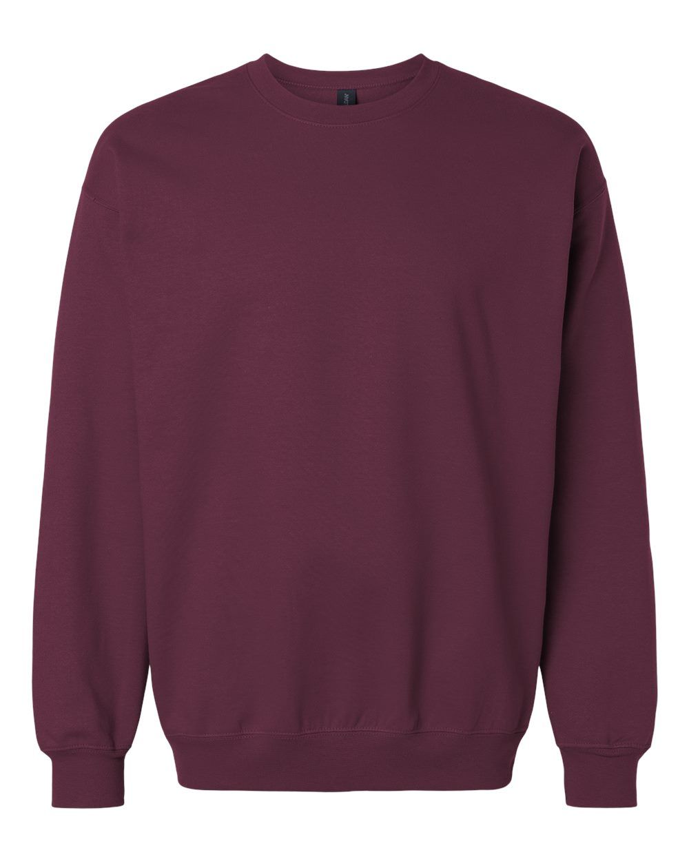 Gildan Adult Softstyle Fleece Crew Sweatshirt in Maroon