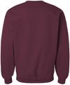 Am image of a Custom Gildan Adult Softstyle Fleece Crew Sweatshirt in Maroon!