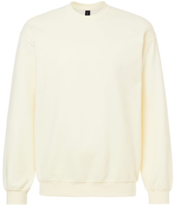Am image of a Custom Gildan Adult Softstyle Fleece Crew Sweatshirt in Off White!