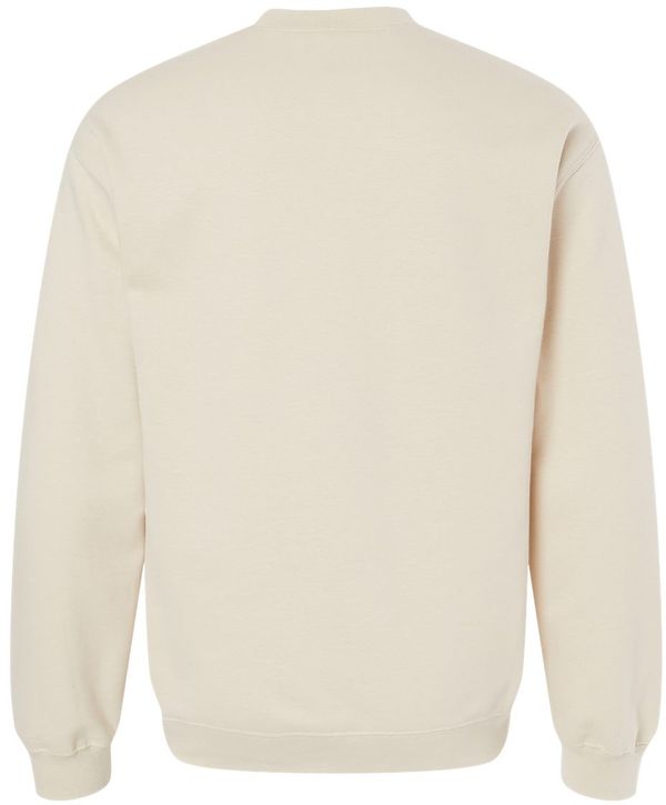 An image of a Custom Gildan Adult Softstyle Fleece Crew Sweatshirt in Sand!