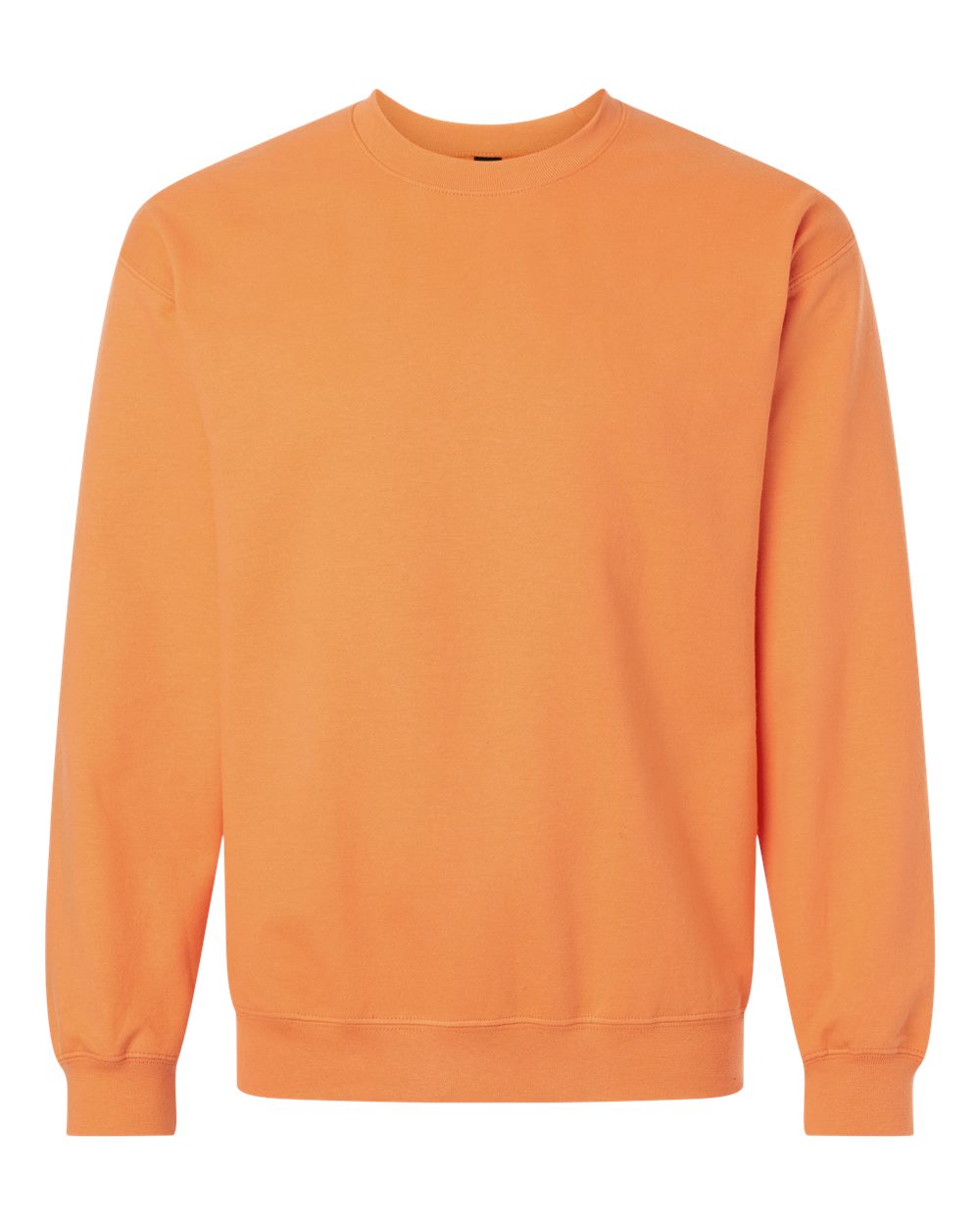 Gildan Adult Softstyle Fleece Crew Sweatshirt in Tangerine