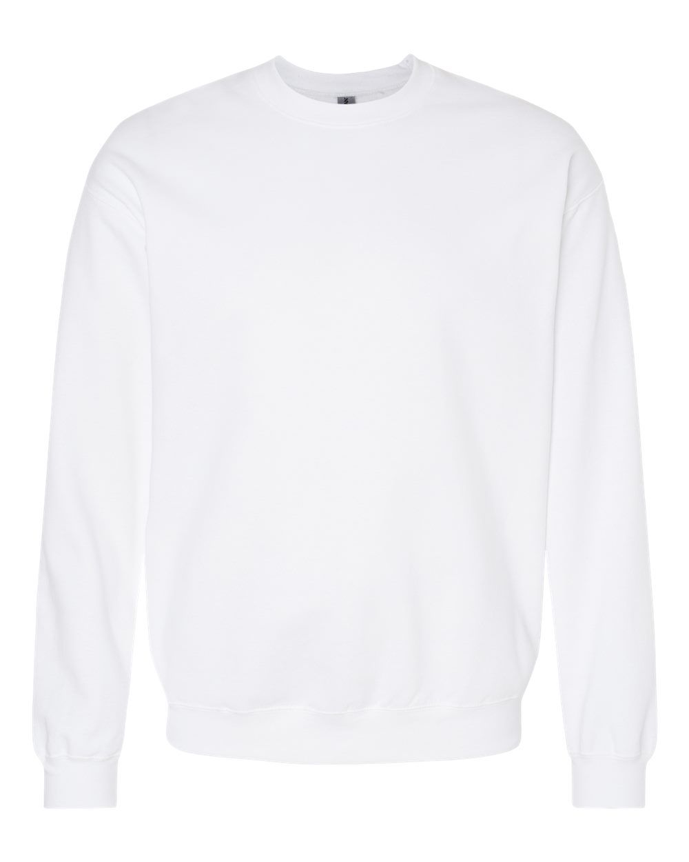 Gildan Adult Softstyle Fleece Crew Sweatshirt in White