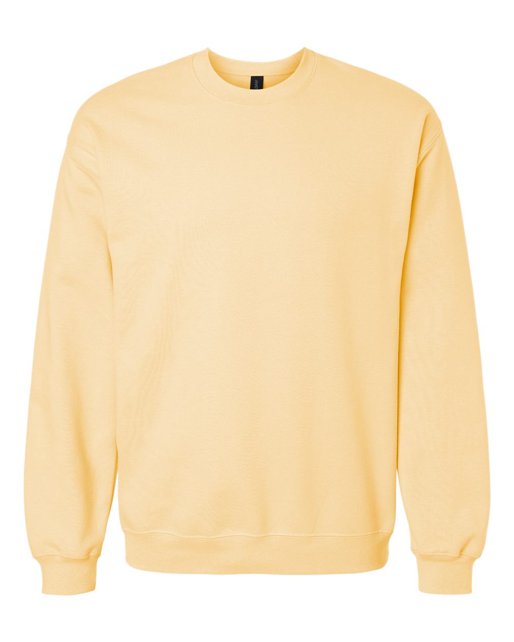 Gildan Adult Softstyle Fleece Crew Sweatshirt in Yellow Haze