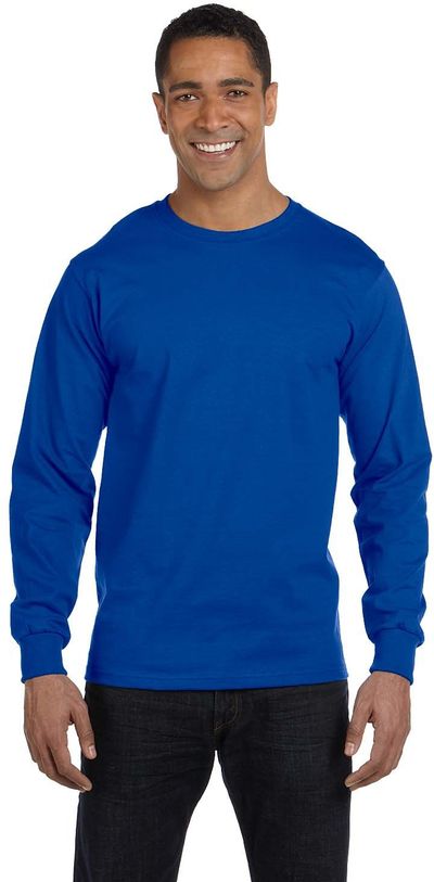An image of a Custom Gildan DryBlend Fifty Fifty Long Sleeve T Shirt!