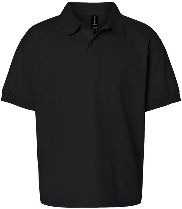 Am image of a Custom Gildan DryBlend Youth Jersey Sport Shirt in Black!