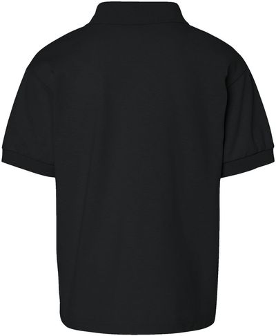 Am image of a Custom Gildan DryBlend Youth Jersey Sport Shirt in Black!