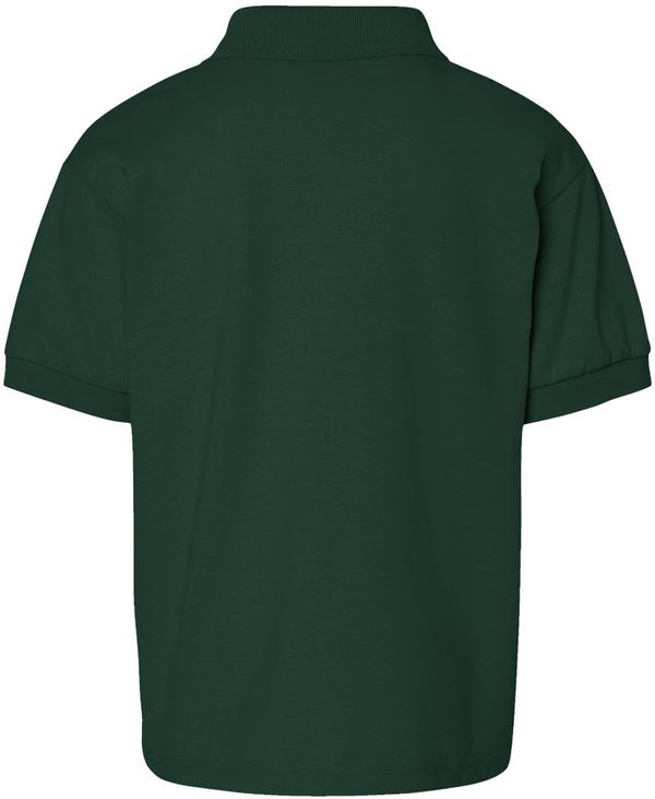 Am image of a Custom Gildan DryBlend Youth Jersey Sport Shirt in Forest Green!