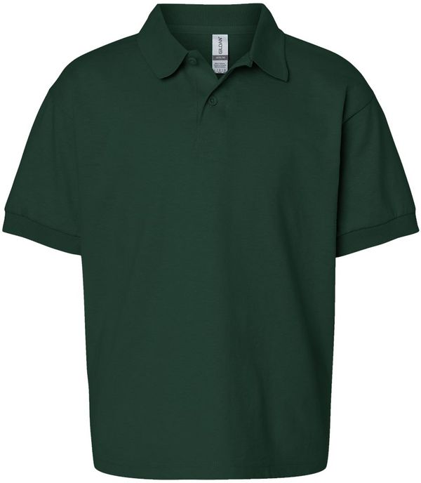 Am image of a Custom Gildan DryBlend Youth Jersey Sport Shirt in Forest Green!