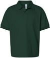 Am image of a Custom Gildan DryBlend Youth Jersey Sport Shirt in Forest Green!