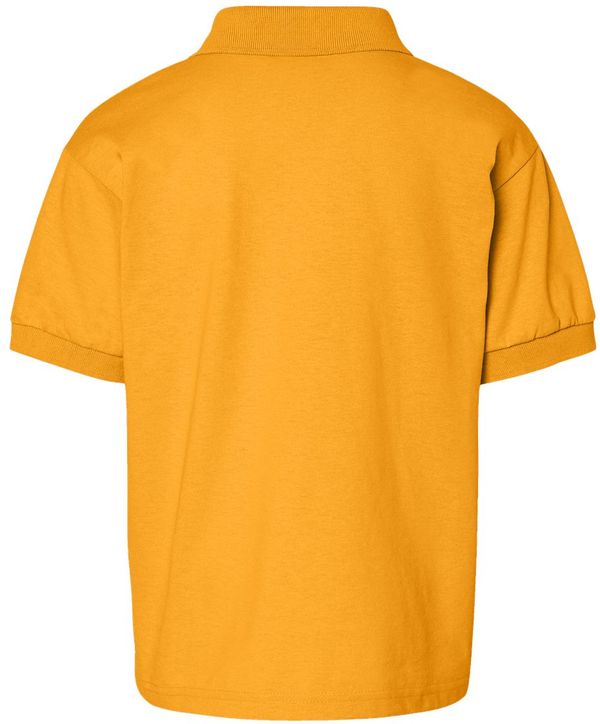 Am image of a Custom Gildan DryBlend Youth Jersey Sport Shirt in Gold!