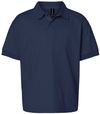 Am image of a Custom Gildan DryBlend Youth Jersey Sport Shirt in Navy!