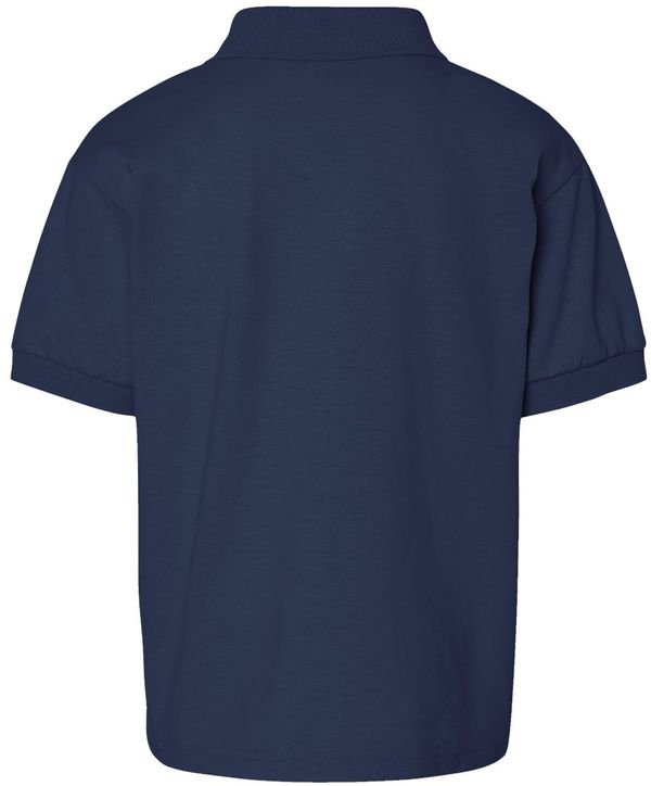 Am image of a Custom Gildan DryBlend Youth Jersey Sport Shirt in Navy!