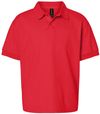 Am image of a Custom Gildan DryBlend Youth Jersey Sport Shirt in Red!
