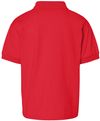 Am image of a Custom Gildan DryBlend Youth Jersey Sport Shirt in Red!