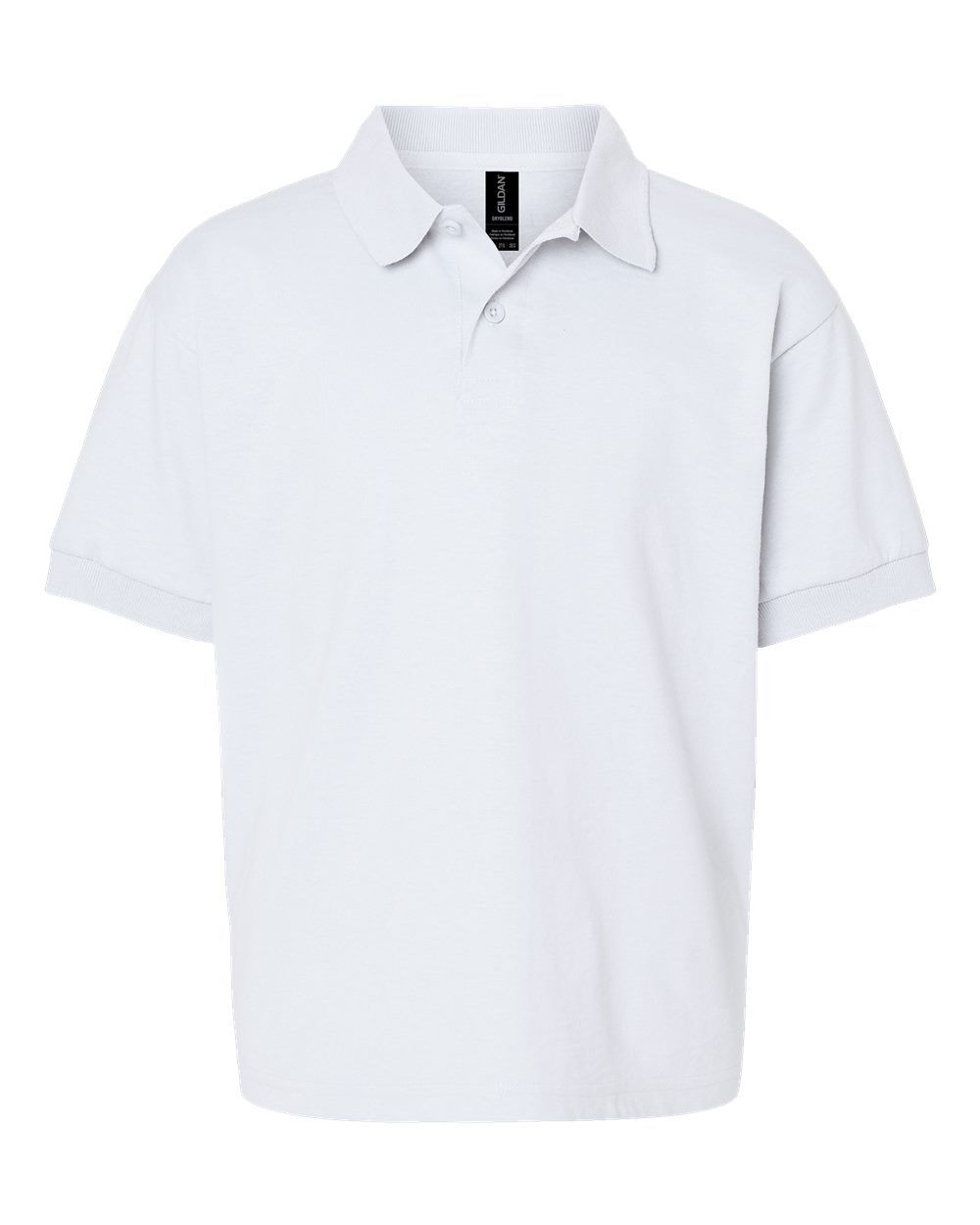 Gildan DryBlend Youth Jersey Sport Shirt in White