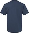 Am image of a Custom Gildan Hammer Maxweight T Shirt in Blue Dusk!