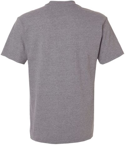 Am image of a Custom Gildan Hammer Maxweight T Shirt in Graphite Heather!