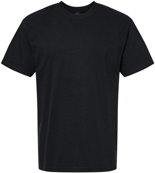 Am image of a Custom Gildan Hammer Maxweight T Shirt in Pitch Black!