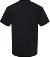 Am image of a Custom Gildan Hammer Maxweight T Shirt in Pitch Black!
