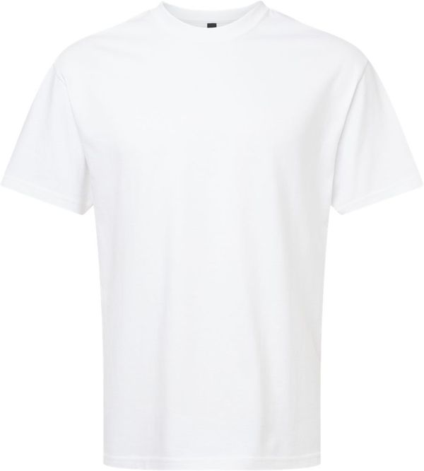 Am image of a Custom Gildan Hammer Maxweight T Shirt in White!