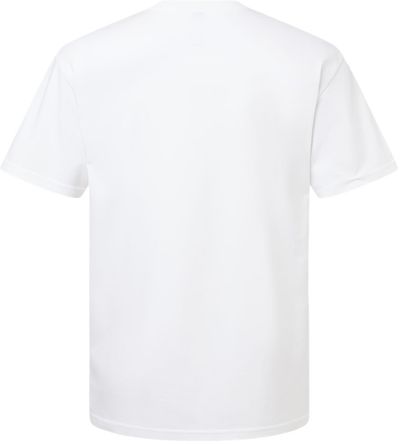 Am image of a Custom Gildan Hammer Maxweight T Shirt in White!