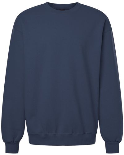 Am image of a Custom Gildan Hammer Max Weight Crewneck Sweatshirt in Blue Dusk!