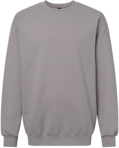 Am image of a Custom Gildan Hammer Max Weight Crewneck Sweatshirt in Gravel!