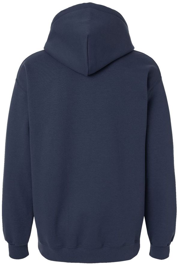 Am image of a Custom Gildan Hammer Max Weight Hooded Sweatshirt in Blue Dusk!