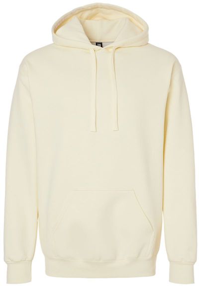 Am image of a Custom Gildan Hammer Max Weight Hooded Sweatshirt in Off White!