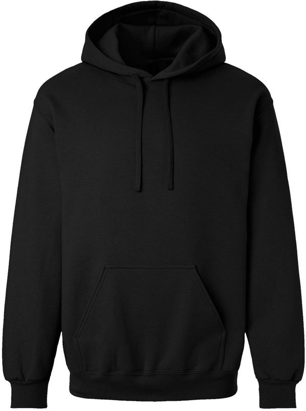 Am image of a Custom Gildan Hammer Max Weight Hooded Sweatshirt in Pitch Black!