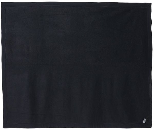 An image of a Custom Gildan Heavy Blend Fleece Stadium Blanket in BLACK!