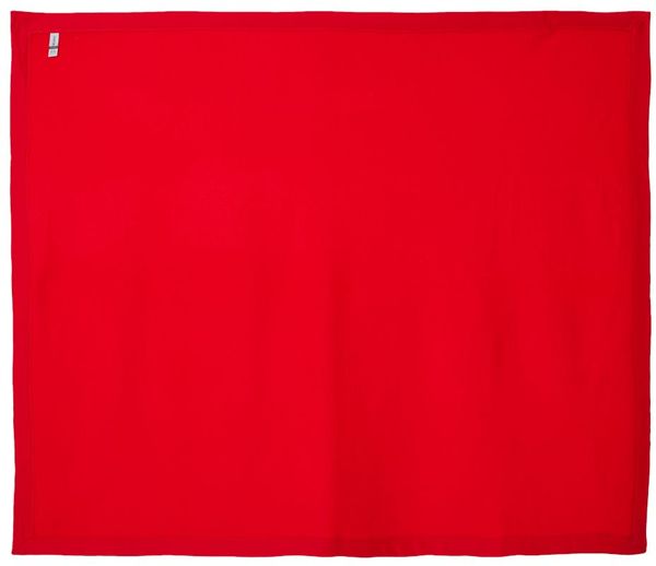 An image of a Custom Gildan Heavy Blend Fleece Stadium Blanket in RED!
