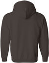 An image of a Custom Gildan Heavy Blend Full Zip Hooded Sweatshirt in Dark Chocolate!
