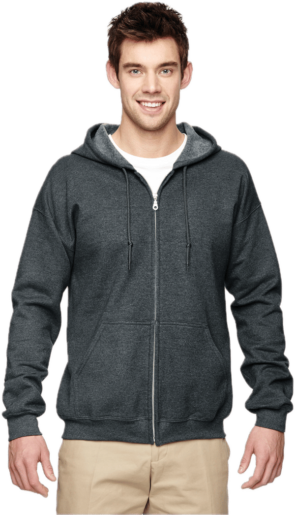 An image of a Custom Gildan Heavy Blend Full Zip Hooded Sweatshirt!