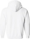 An image of a Custom Gildan Heavy Blend Full Zip Hooded Sweatshirt in White!